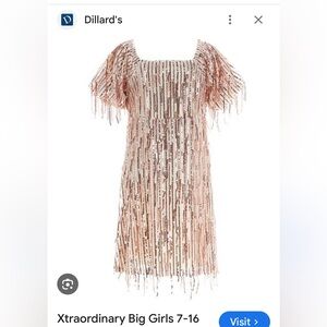 Sequin Puff Sleeve Dress